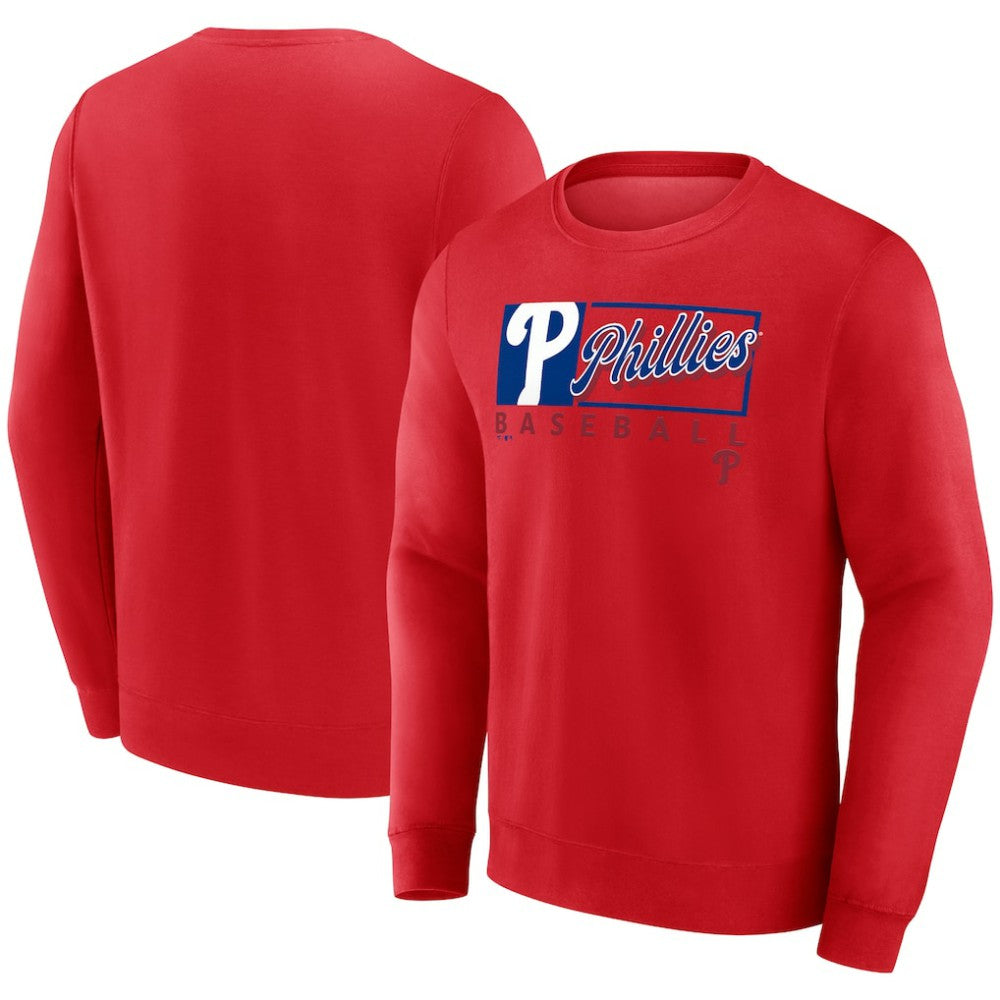 Philadelphia Phillies Fanatics Focus Fleece Pullover Sweatshirt On Sale
