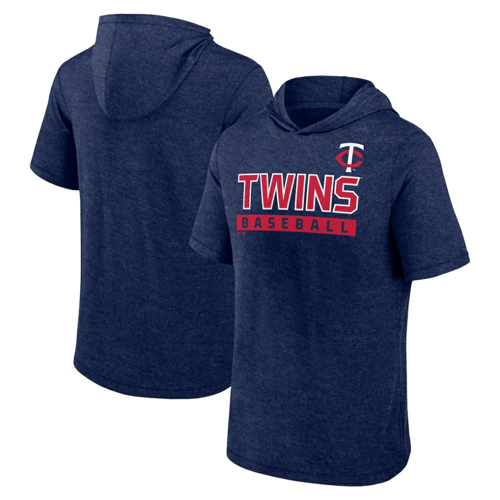 Minnesota Twins Fanatics Push Short Sleeve Pullover Hoodie Sale