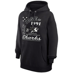 San Jose Sharks - Starter Arch City Team Graphic Fleece Pullover Hoodie Black