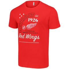 Detroit Red Wings - Starter Arch City Team Graphic T-Shirt Red