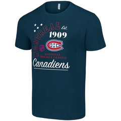 Montreal Canadiens - Starter Arch City Team Graphic T-Shirt Navy