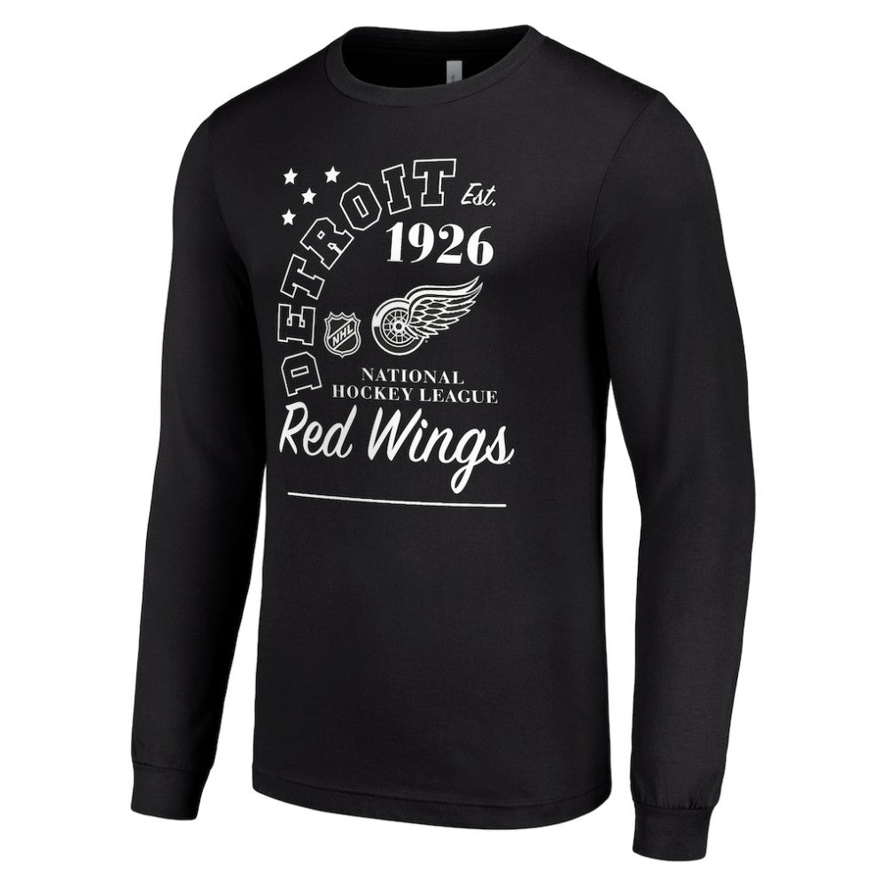 Detroit Red Wings - Starter Arch City Theme Graphic Long Sleeve T-Shirt Black