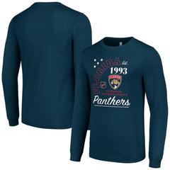 Florida Panthers - Starter Arch City Theme Graphic Long Sleeve T-Shirt Navy