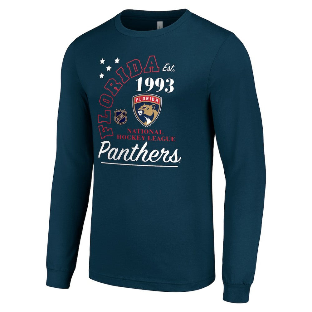 Florida Panthers - Starter Arch City Theme Graphic Long Sleeve T-Shirt Navy