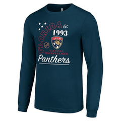 Florida Panthers - Starter Arch City Theme Graphic Long Sleeve T-Shirt Navy