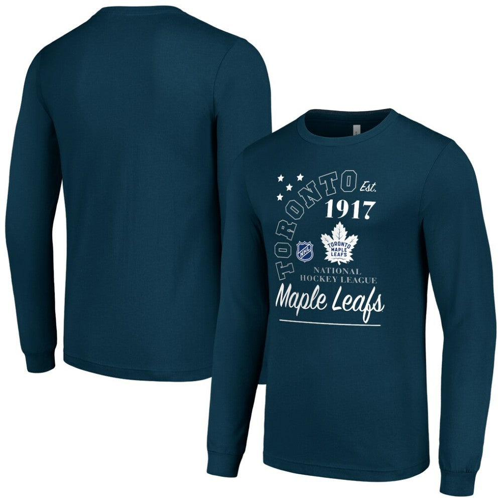 Toronto Maple Leafs - Starter Arch City Theme Graphic Long Sleeve T-Shirt Navy
