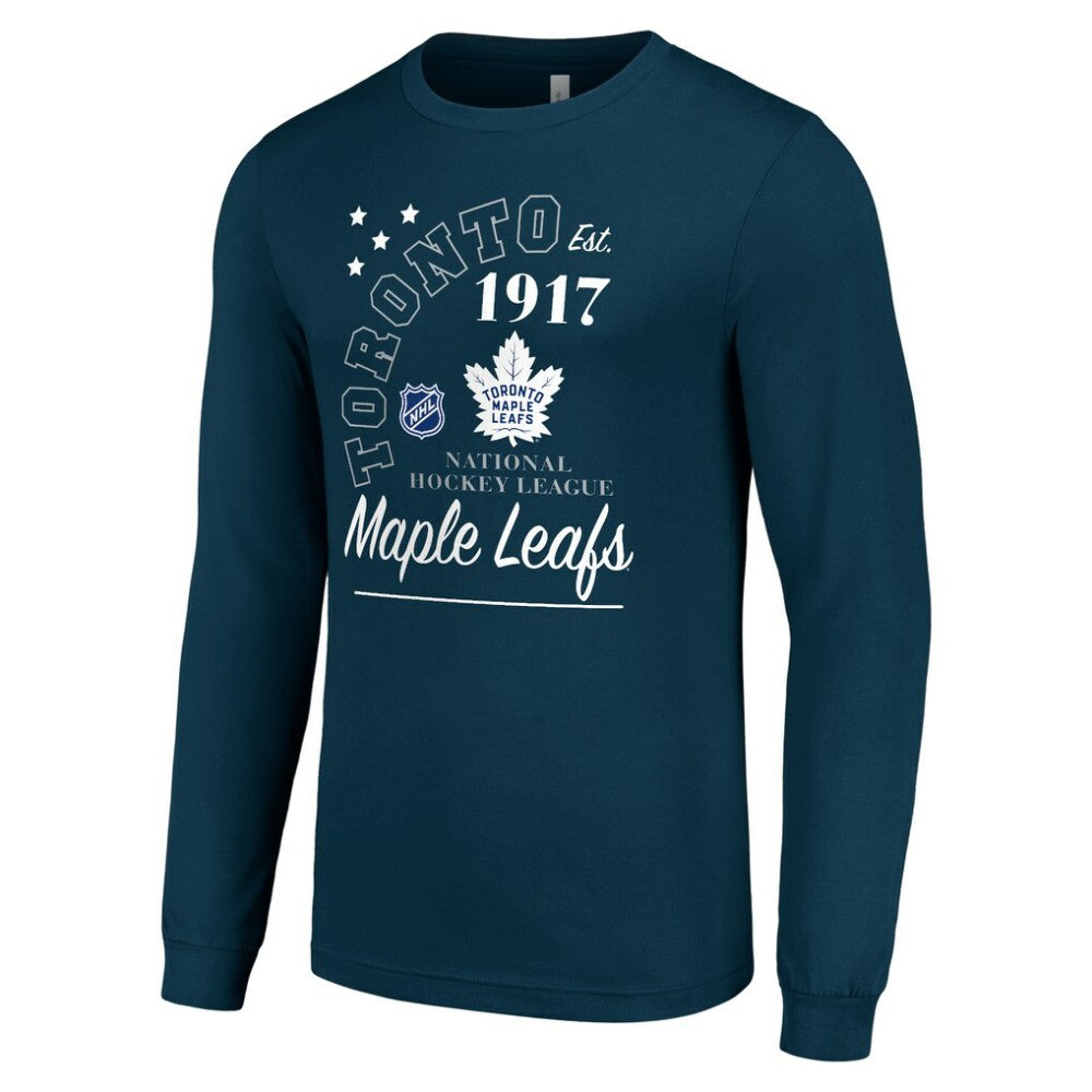 Toronto Maple Leafs - Starter Arch City Theme Graphic Long Sleeve T-Shirt Navy