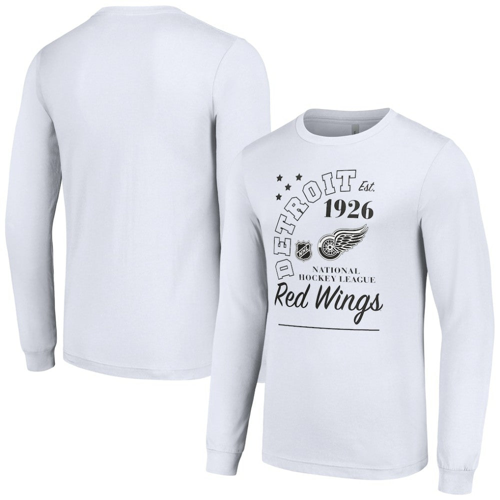 Detroit Red Wings - Starter Arch City Theme Graphic Long Sleeve T-Shirt White