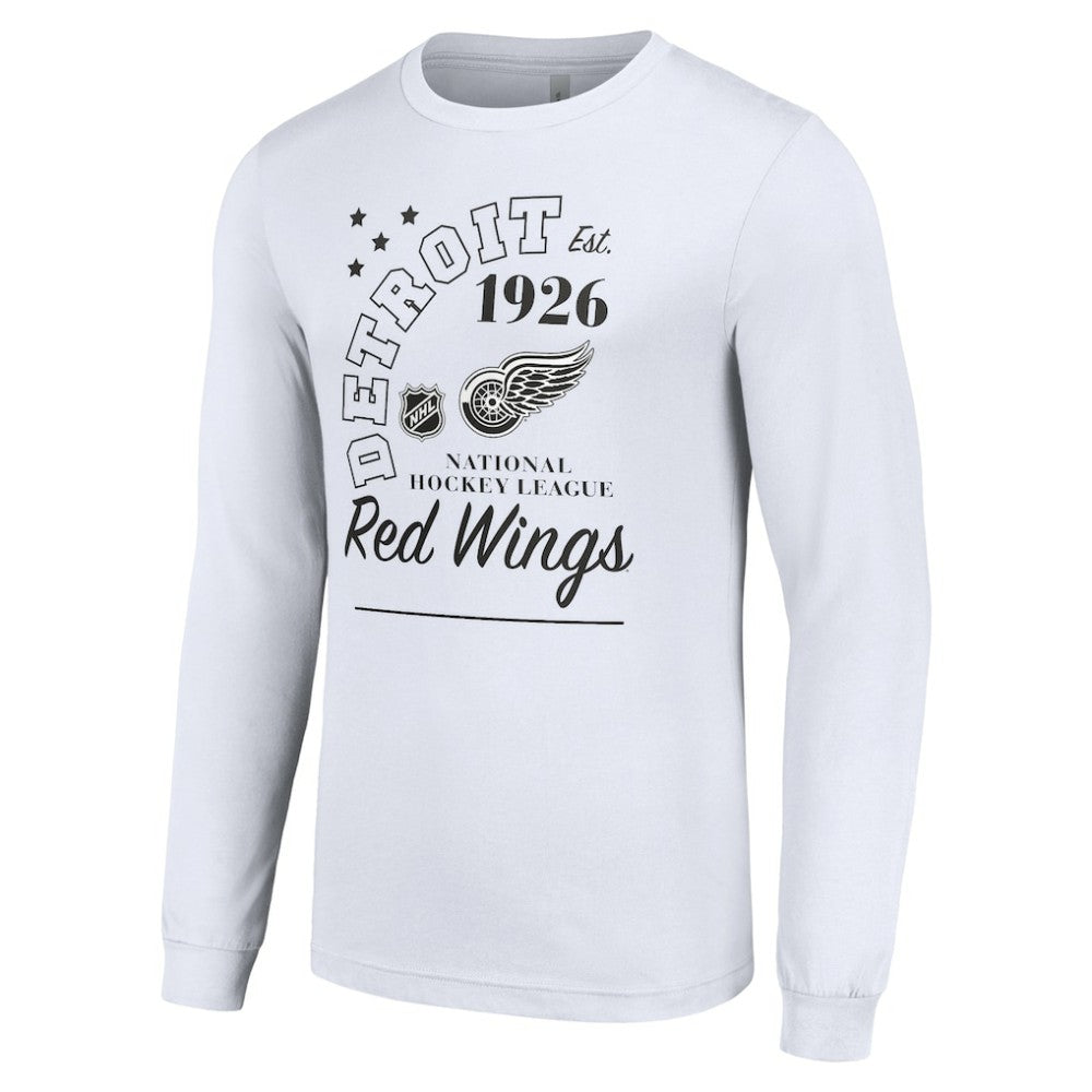 Detroit Red Wings - Starter Arch City Theme Graphic Long Sleeve T-Shirt White