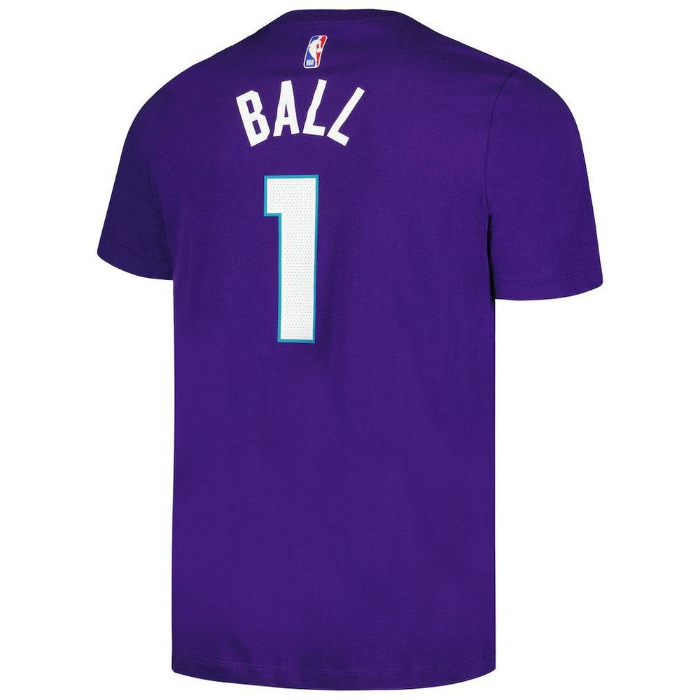 NBA - LaMelo Ball Charlotte Hornets Jordan Brand 2022/23 Statement Edition Name & Number T-Shirt - Purple