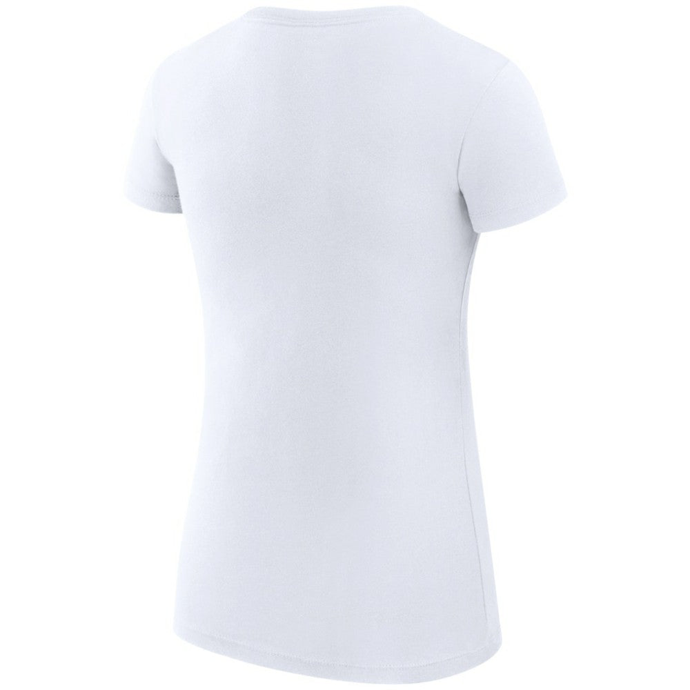 Minnesota Wild - G-III 4Her by Carl Banks Women's Super-Slim Fit Lightweight Dot Print Team T-Shirt White