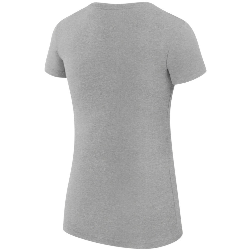 Minnesota Wild - G-III 4Her by Carl Banks Women's Super-Slim Fit Lightweight Dot Print Team T-Shirt Heather Gray