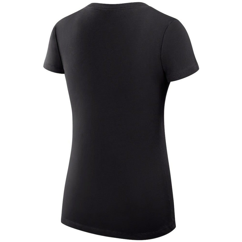 Dallas Stars - G-III 4Her by Carl Banks Women's Super-Slim Fit Lightweight Dot Print Team V-Neck T-Shirt Black