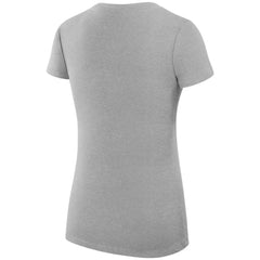 Dallas Stars - G-III 4Her by Carl Banks Women's Super-Slim Fit Lightweight Dot Print Team V-Neck T-Shirt Heather Gray