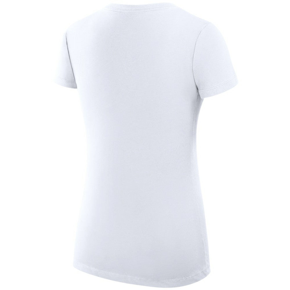 Vancouver Canucks - G-III 4Her by Carl Banks Women's Super-Slim Fit Lightweight Dot Print Team V-Neck T-Shirt White