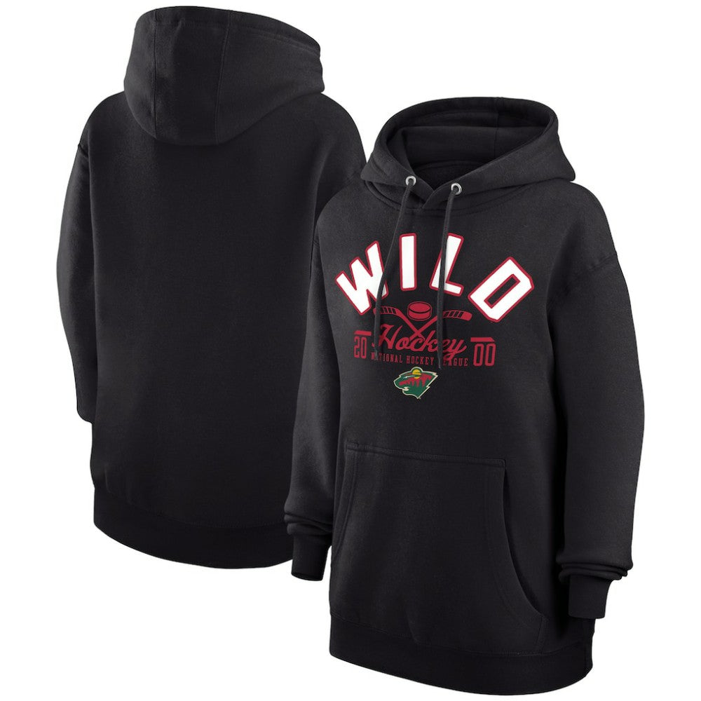 Minnesota Wild - Starter Puck Pullover Hoodie Black