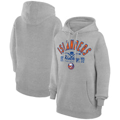 New York Islanders - Starter Puck Pullover Hoodie Heather Gray