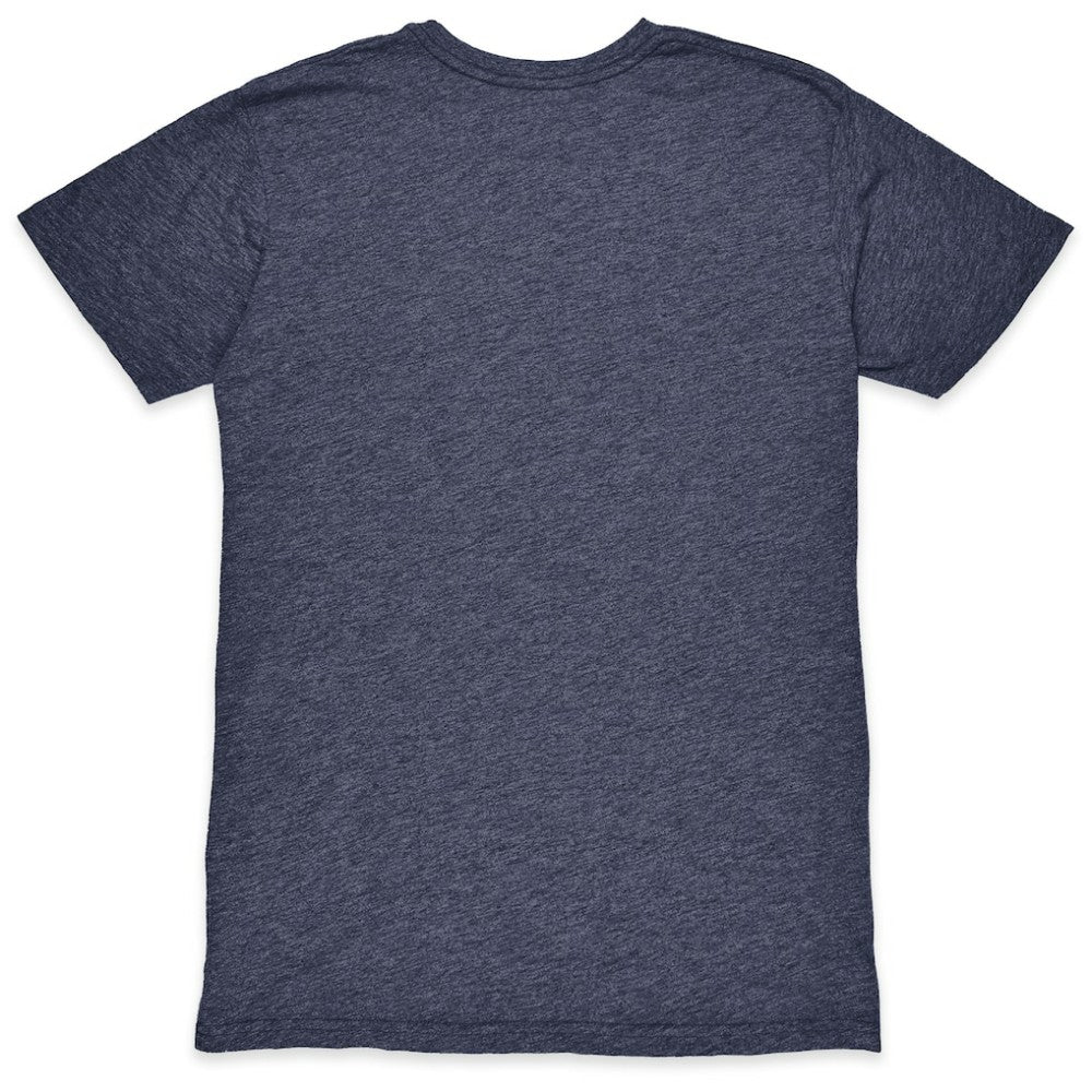 Manchester City Color Crest Twisted Tri-Blend T-Shirts - Heather Navy