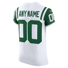 New York Jets Vapor F.U.S.E. Elite Custom Jersey White - Nike