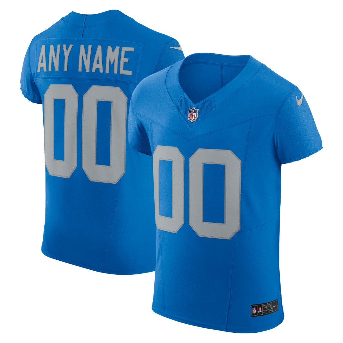 Detroit Lions Alternate Vapor F.U.S.E. Elite Custom Jersey Blue - Nike
