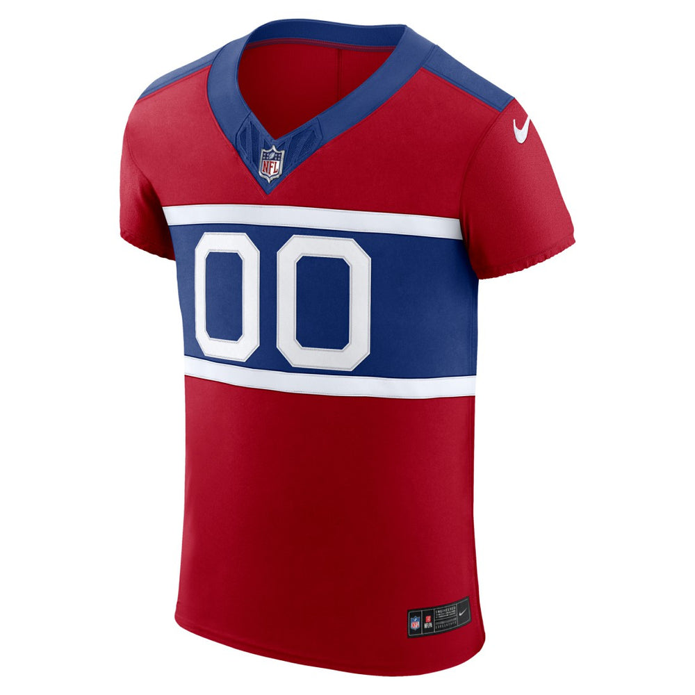 New York Giants Alternate Vapor F.U.S.E. Elite Custom Jersey Red - Nike