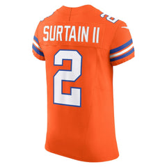 Patrick Surtain II Denver Broncos Vapor F.U.S.E. Elite Jersey Vapor F.U.S.E. Elite Jersey Orange - Nike