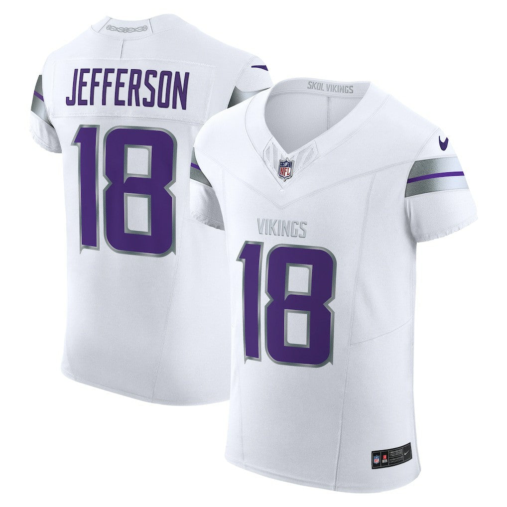 Justin Jefferson Minnesota Vikings Alternate Vapor F.U.S.E. Elite Player Jersey White - Nike