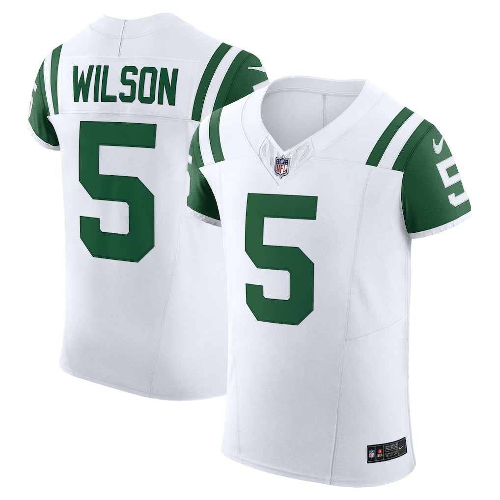 Garrett Wilson New York Jets Classic Alternate Vapor F.U.S.E. Elite Jersey - White | NFL Jerseys