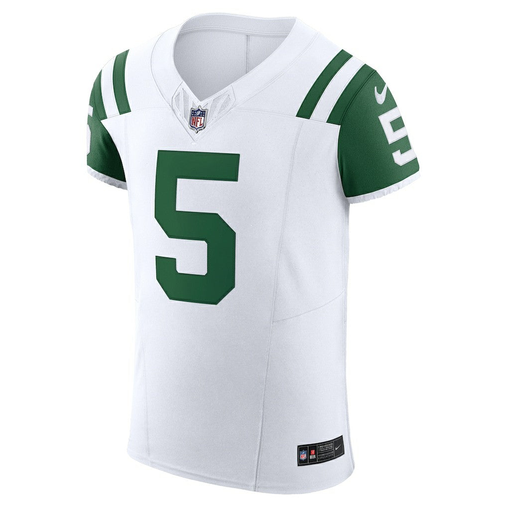 Garrett Wilson New York Jets Classic Alternate Vapor F.U.S.E. Elite Jersey White - Nike
