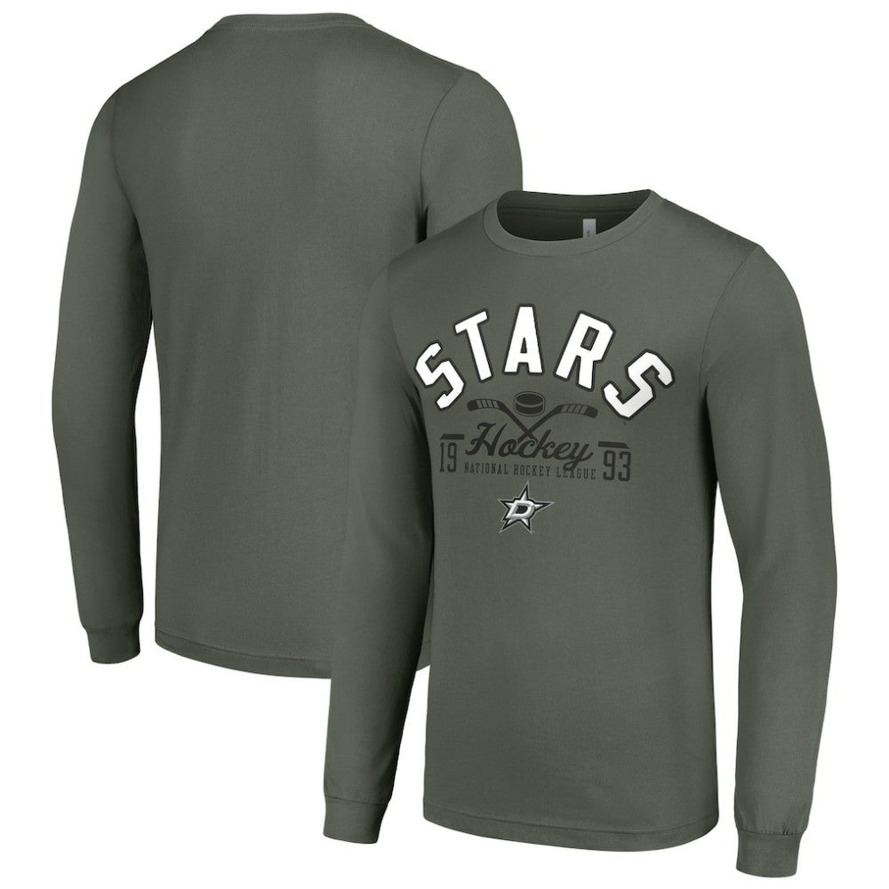 Dallas Stars - Starter Puck Long Sleeve T-Shirt Green