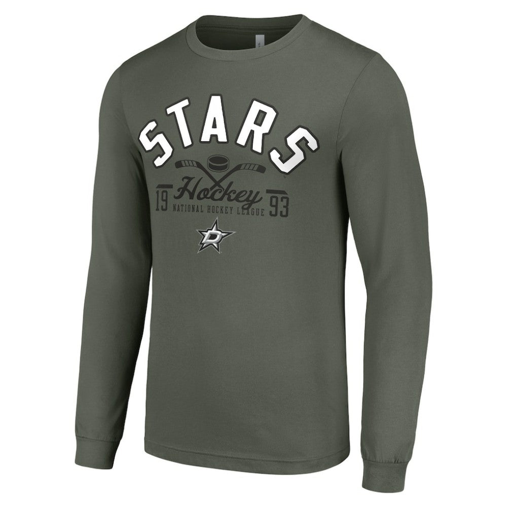 Dallas Stars - Starter Puck Long Sleeve T-Shirt Green