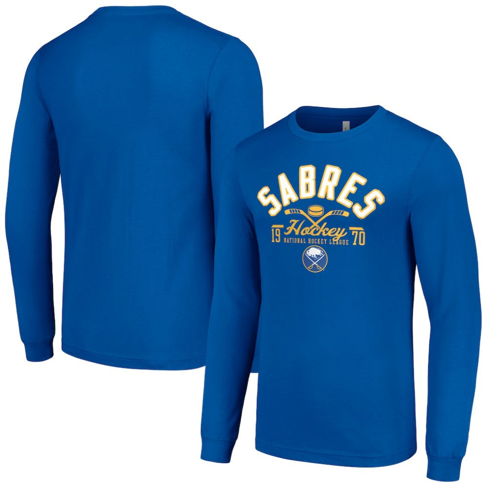 Buffalo Sabres - Starter Puck Long Sleeve T-Shirt Royal