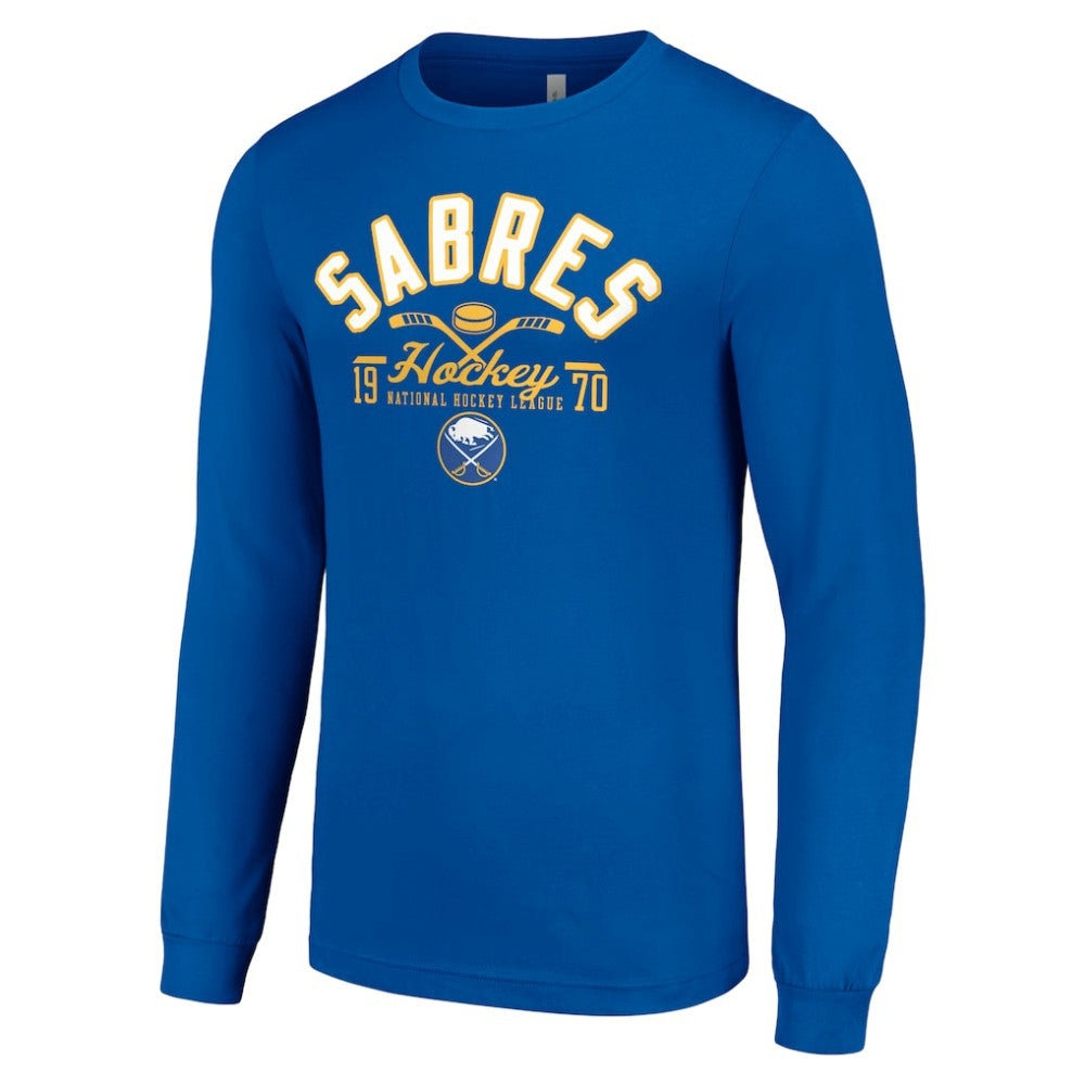 Buffalo Sabres - Starter Puck Long Sleeve T-Shirt Royal