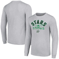 Dallas Stars - Starter Puck Long Sleeve T-Shirt Heather Gray