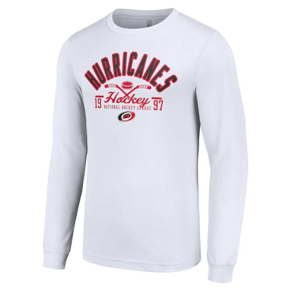 Carolina Hurricanes - Starter Puck Long Sleeve T-Shirt White