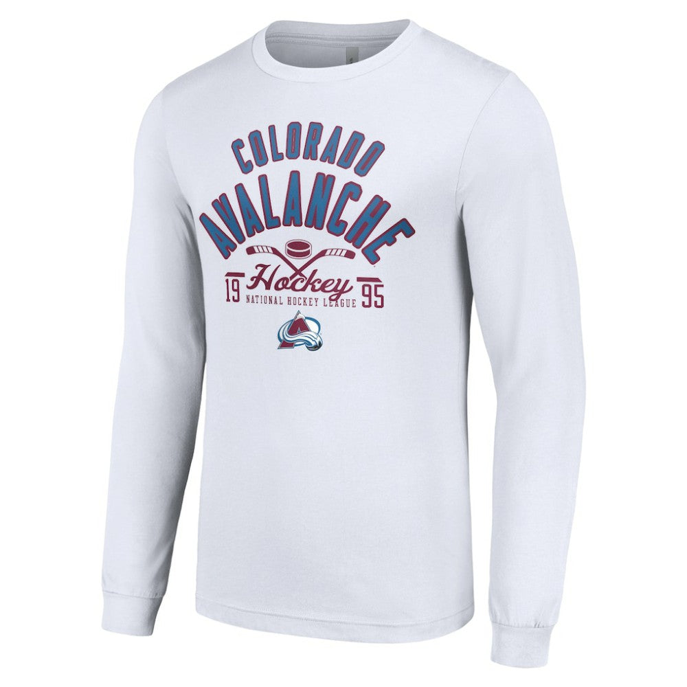 Colorado Avalanche - Starter Puck Long Sleeve T-Shirt White
