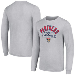 Florida Panthers - Starter Puck Long Sleeve T-Shirt Heather Gray