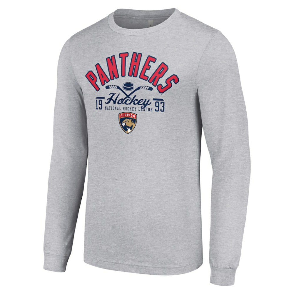 Florida Panthers - Starter Puck Long Sleeve T-Shirt Heather Gray