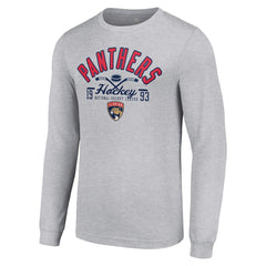 Florida Panthers - Starter Puck Long Sleeve T-Shirt Heather Gray