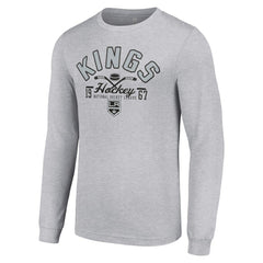 Los Angeles Kings - Starter Puck Long Sleeve T-Shirt Heather Gray