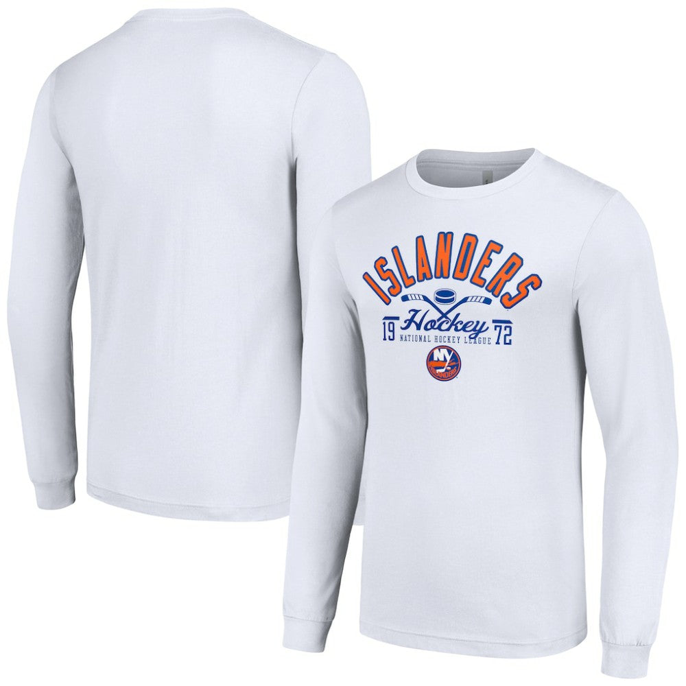 New York Islanders - Starter Puck Long Sleeve T-Shirt White