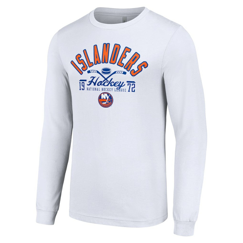 New York Islanders - Starter Puck Long Sleeve T-Shirt White