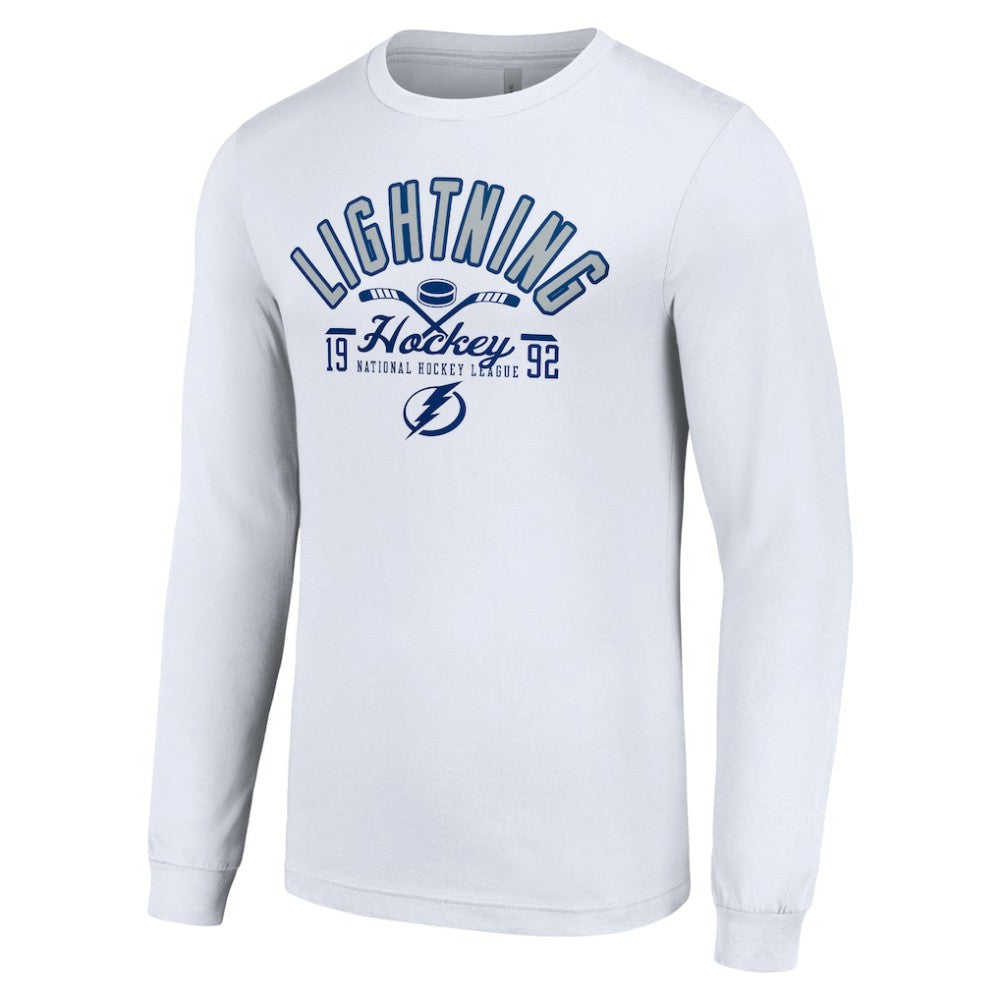 Tampa Bay Lightning - Starter Puck Long Sleeve T-Shirt White