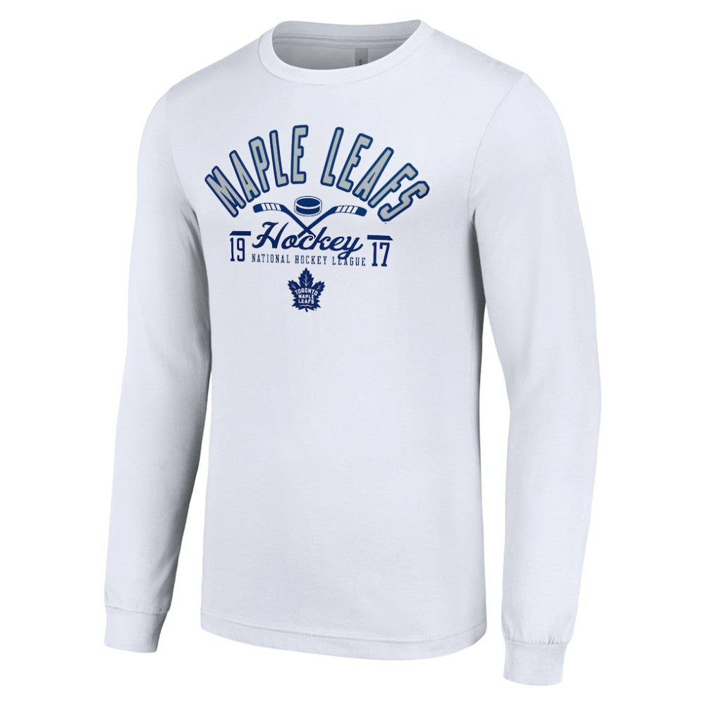 Toronto Maple Leafs - Starter Puck Long Sleeve T-Shirt White