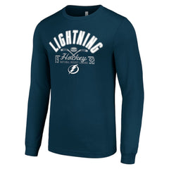 Tampa Bay Lightning - Starter Puck Long Sleeve T-Shirt Navy