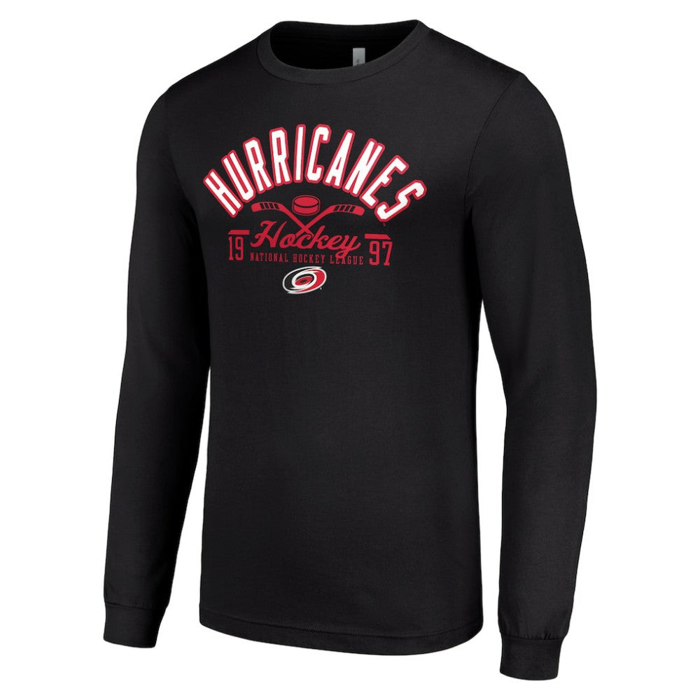 Carolina Hurricanes - Starter Puck Long Sleeve T-Shirt Black