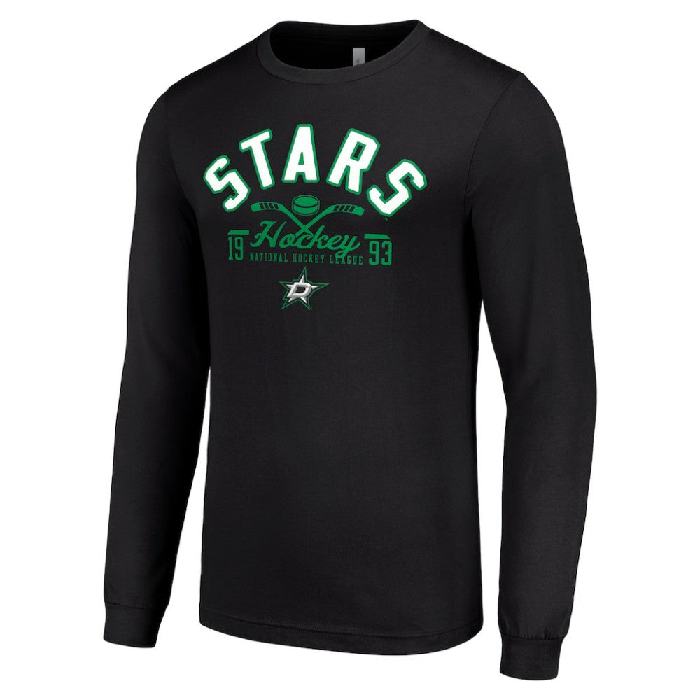Dallas Stars - Starter Puck Long Sleeve T-Shirt Black