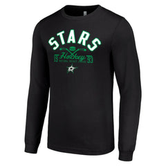 Dallas Stars - Starter Puck Long Sleeve T-Shirt Black