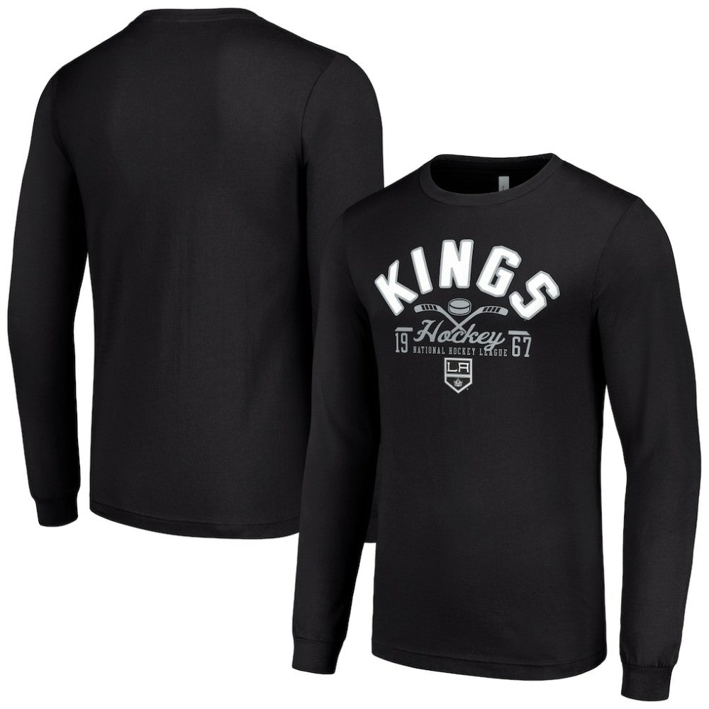 Los Angeles Kings - Starter Puck Long Sleeve T-Shirt Black