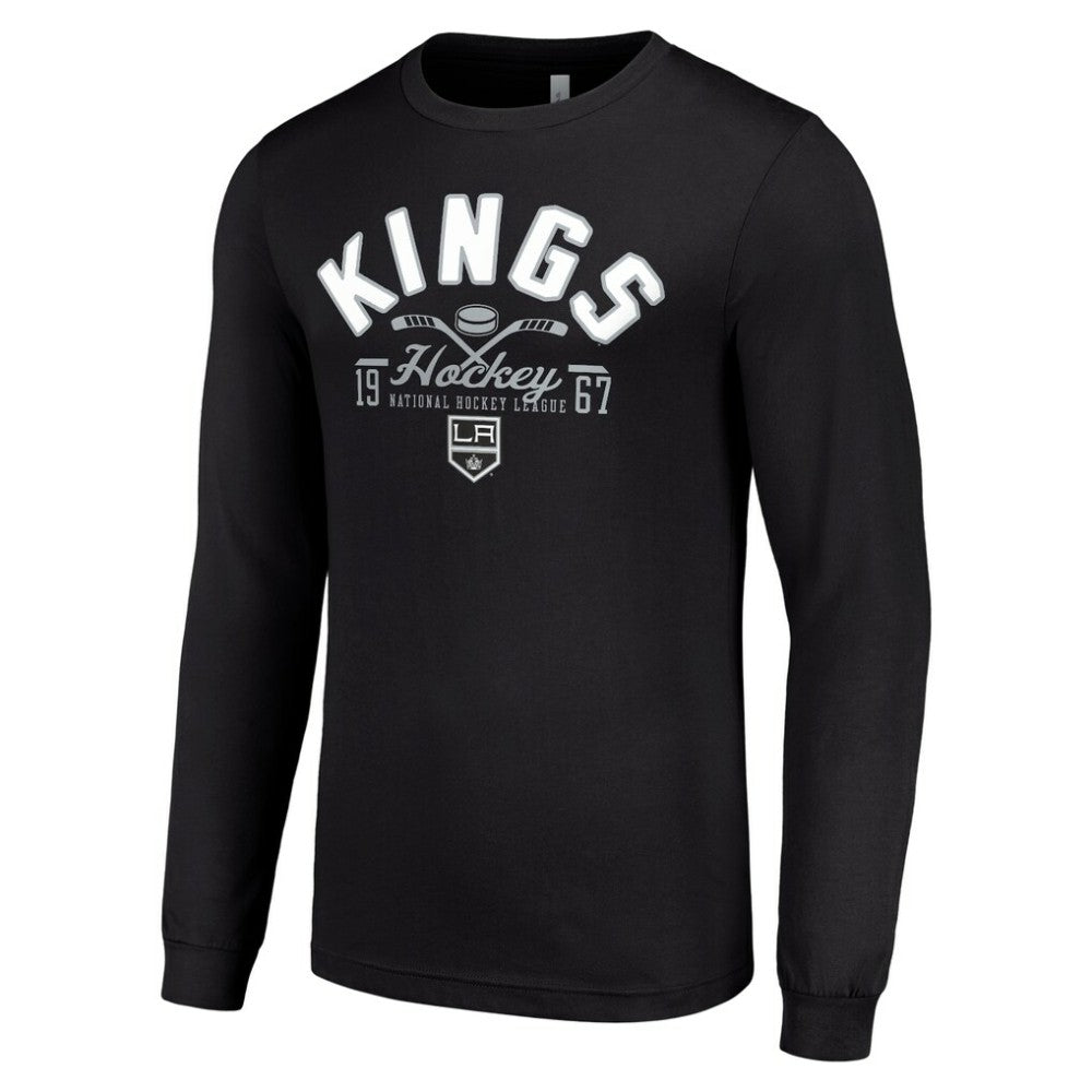 Los Angeles Kings - Starter Puck Long Sleeve T-Shirt Black